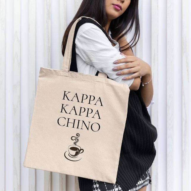 Kappa Kappa Chino Funny Coffee Lover Tote Bag (Creator Uploaded)