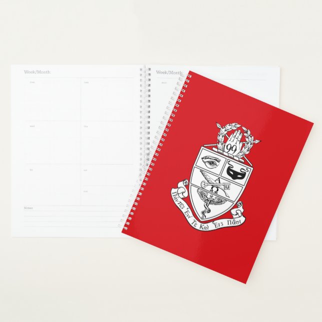 Kappa Psi Crest Planner (Display)