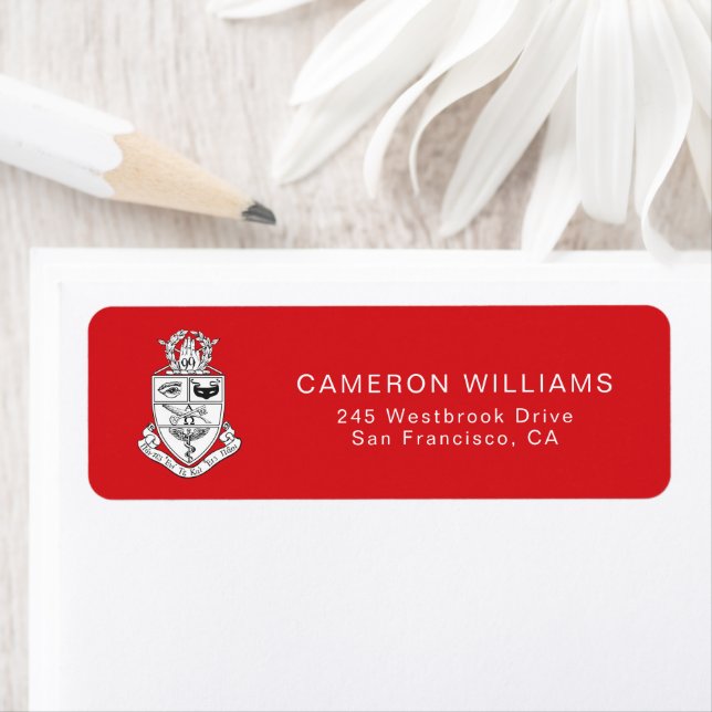 Kappa Psi Crest Return Address Label (Insitu)
