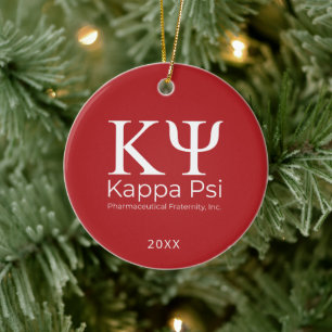 Kappa Psi Pharmaceutical Fraternity Ceramic Ornament