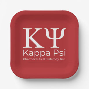 Kappa Psi Pharmaceutical Fraternity Paper Plate