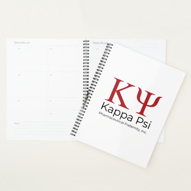 Kappa Psi Pharmaceutical Fraternity Planner (Display)