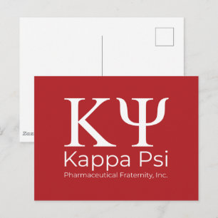 Kappa Psi Pharmaceutical Fraternity Postcard