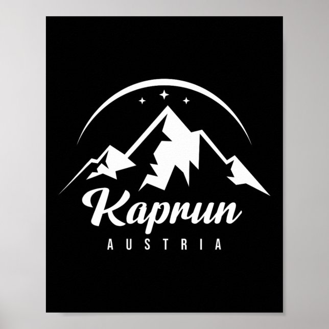 Kaprun Austria Ski Resort Skiing Snowboarding Souv Poster (Front)