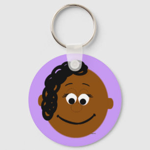 Kapskids Face Ethnic Girl Key Ring