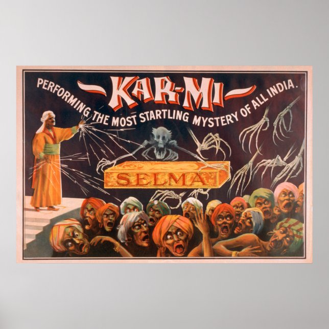 Kar-mi "The Most Startling Mystery of All India" Poster (Front)