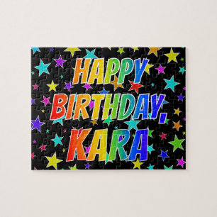 "KARA" First Name, Fun "HAPPY BIRTHDAY" Jigsaw Puzzle