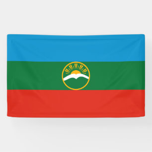 Karachay Cherkessia Flag Banner