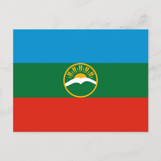Karachay Cherkessia Flag Postcard (Front)