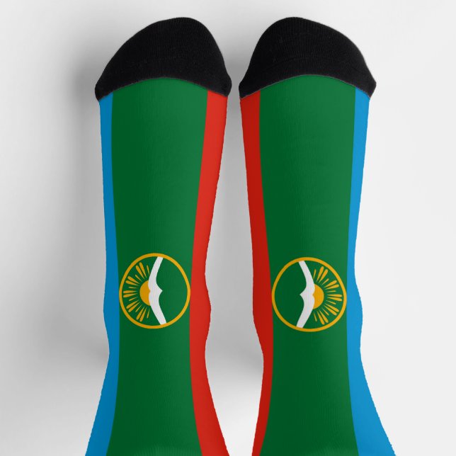 Karachay Cherkessia Flag Socks (Top)