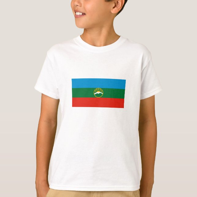 Karachay Cherkessia Flag T-Shirt (Front)