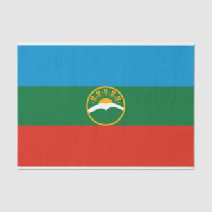 Karachay Cherkessia Flag Tissue Paper