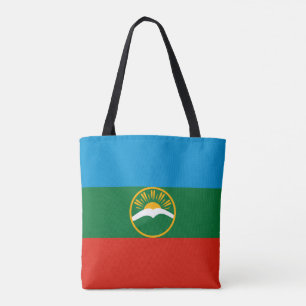 Karachay Cherkessia Flag Tote Bag