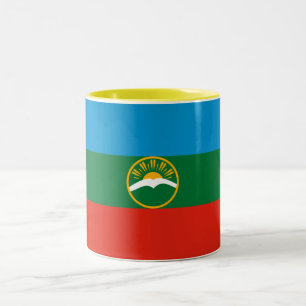 Karachay Cherkessia Flag Two-Tone Coffee Mug