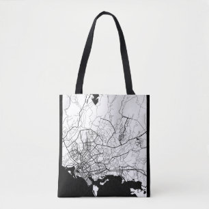Karachi Pakistan Map Tote Bag