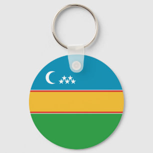 Karakalpakstan Flag Key Ring