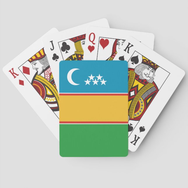 Karakalpakstan Flag Playing Cards (Back)