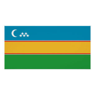 Karakalpakstan Flag Poster