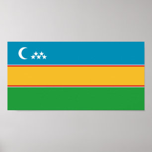 Karakalpakstan Flag Poster