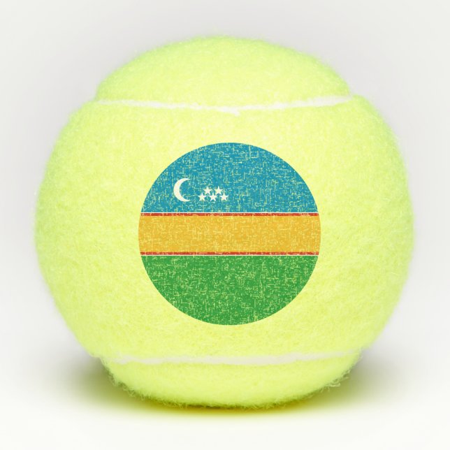 Karakalpakstan Flag Tennis Balls (Front)