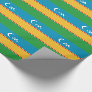 Karakalpakstan Flag Wrapping Paper