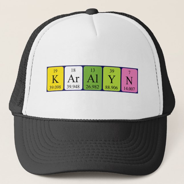 Karalyn periodic table name hat (Front)