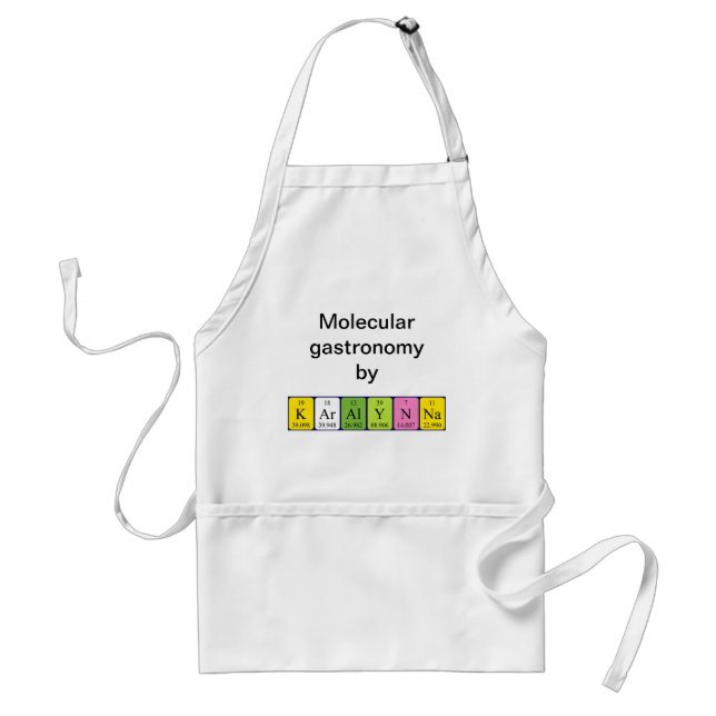 Karalynna periodic table name apron (Front)