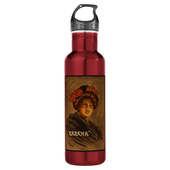 Karama: Japanese Romance Geisha Actress 710 Ml Water Bottle (Front)