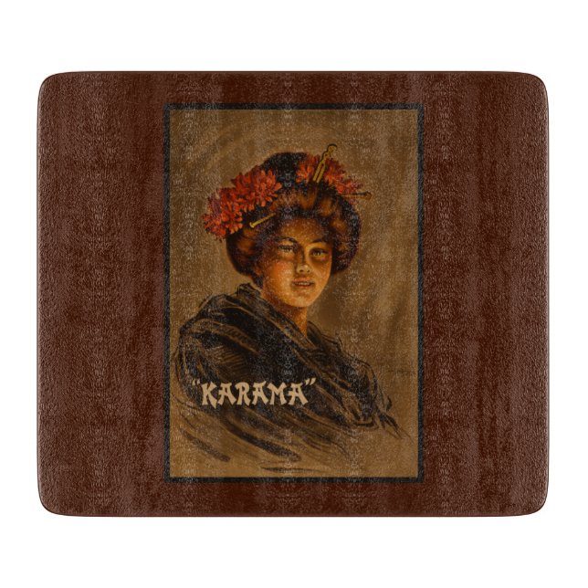 Karama: Japanese Romance Geisha Actress Cutting Board (Front)