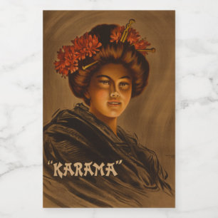 Karama: Japanese Romance Geisha Actress Food Label