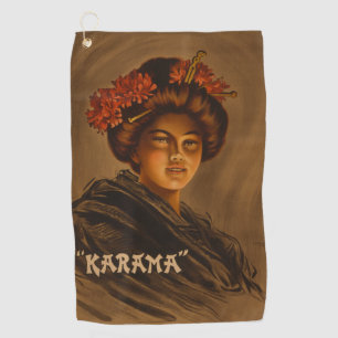 Karama: Japanese Romance Geisha Actress Golf Towel