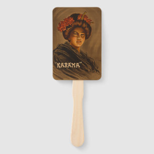 Karama: Japanese Romance Geisha Actress Hand Fan
