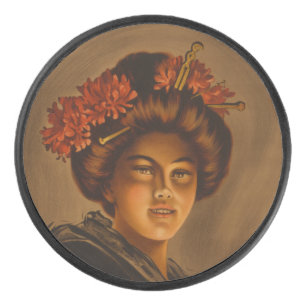 Karama: Japanese Romance Geisha Actress Hockey Puck
