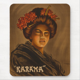 Karama: Japanese Romance Geisha Actress Mouse Pad
