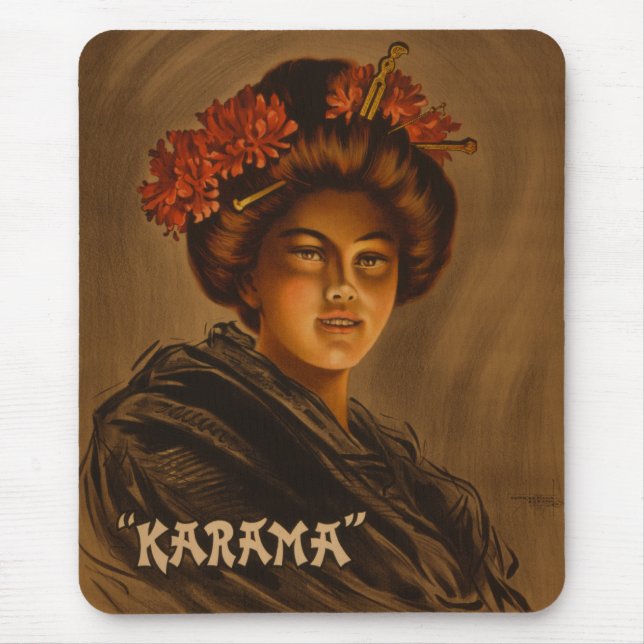 Karama: Japanese Romance Geisha Actress Mouse Pad (Front)