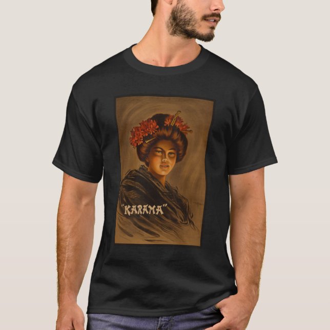 Karama: Japanese Romance Geisha Actress T-Shirt (Front)