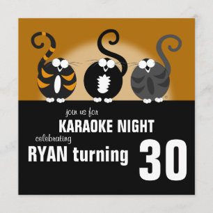 Karaoke Birthday Invitation