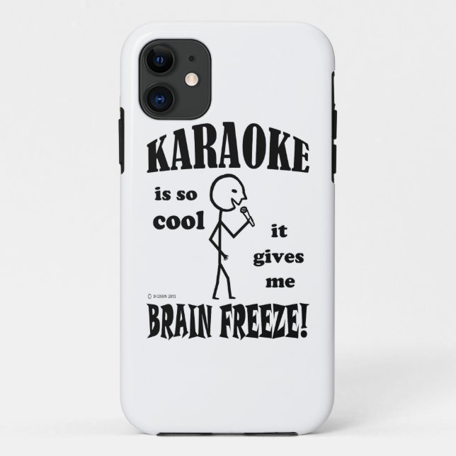 Karaoke, Brain Freeze Case-Mate iPhone Case (Back)