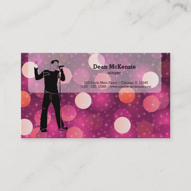 Karaoke Business Card (Front)