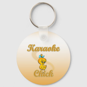 Karaoke Chick Key Ring