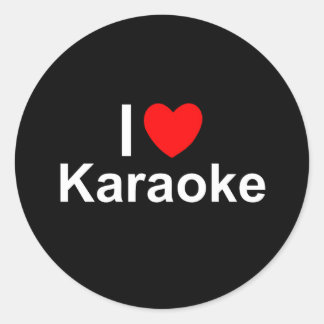 Karaoke Classic Round Sticker