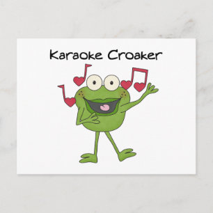 Karaoke Croaker Postcard
