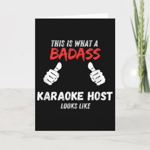 Karaoke Funny This Is What A Bad Karaoke Host Look Card