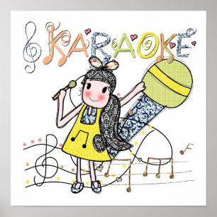 Karaoke Girl Poster