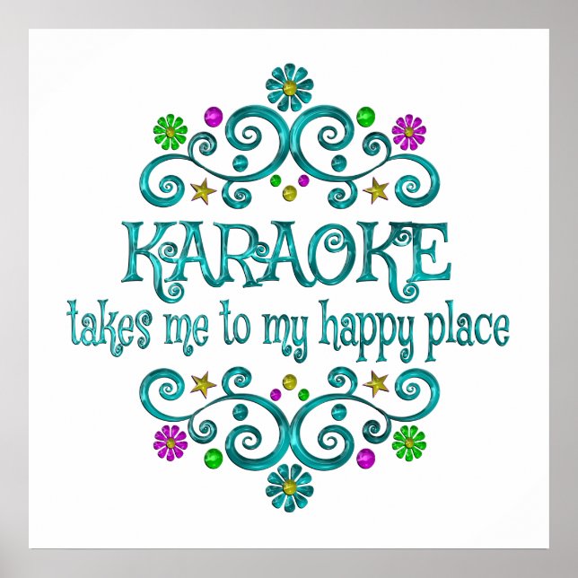 Karaoke Happy Place Poster (Front)
