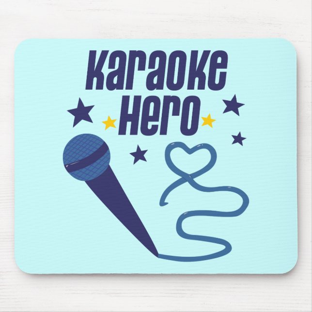 Karaoke Hero Mouse Pad (Front)