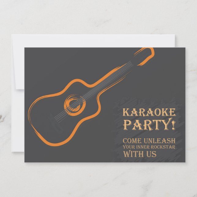 Karaoke Invitation (Front)