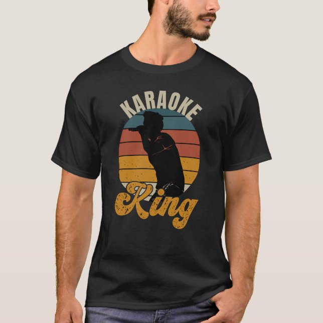 Karaoke King Retro T-Shirt (Front)