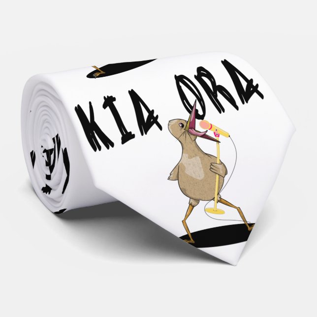 Karaoke Kiwi Tie (Rolled)