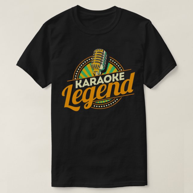 Karaoke Legend  Karaoke Party Music Musician Singe T-Shirt (Design Front)